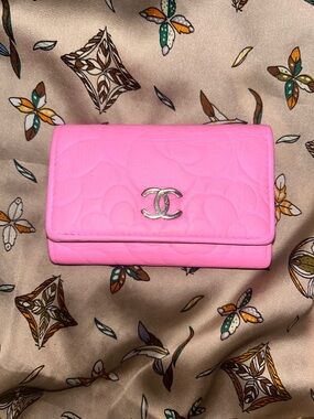 Chanel Pink Camelia Keyholder